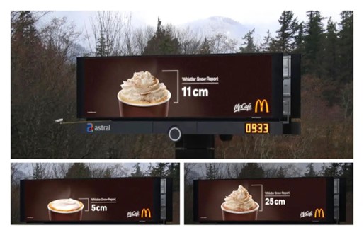 McDonald's campagne DOOH